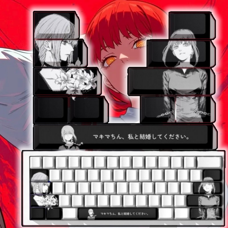 Jjk Gaming Accessories - Keycaps a Tema Chainsaw Man Makima
