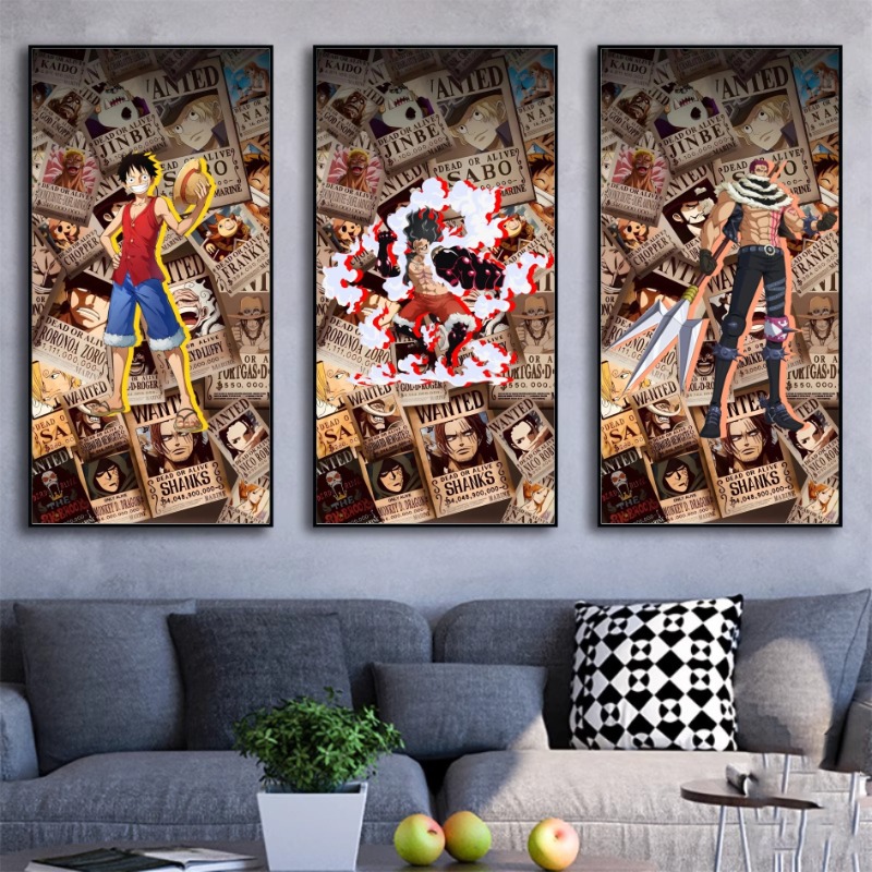 Gaming Accessories For Free Fire - Poster One Piece Wanted, Decorazione da