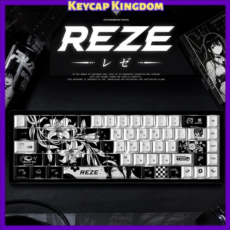 Gaming Accessories Gifts For Men - NUOVI Keycaps Anime Reze 5.0 a