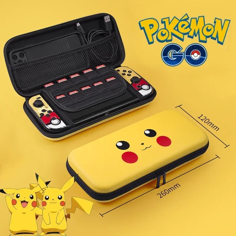 Gaming Accessories For Free Fire - Borsa portaoggetti Pokemon Pikachu per console
