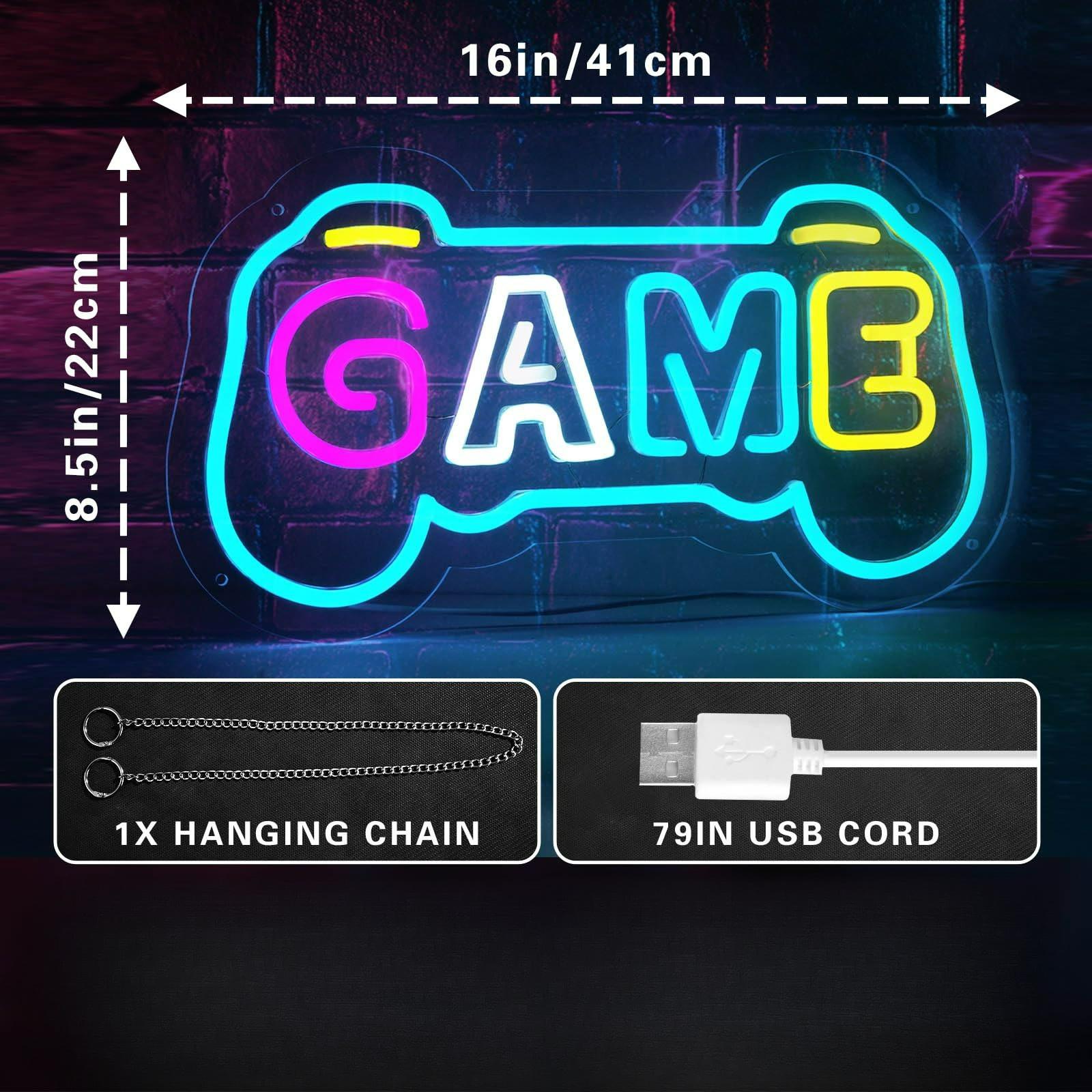 Insegna al Neon a Forma di Gam - Gaming Accessories Gifts For Men recensione e prezzo