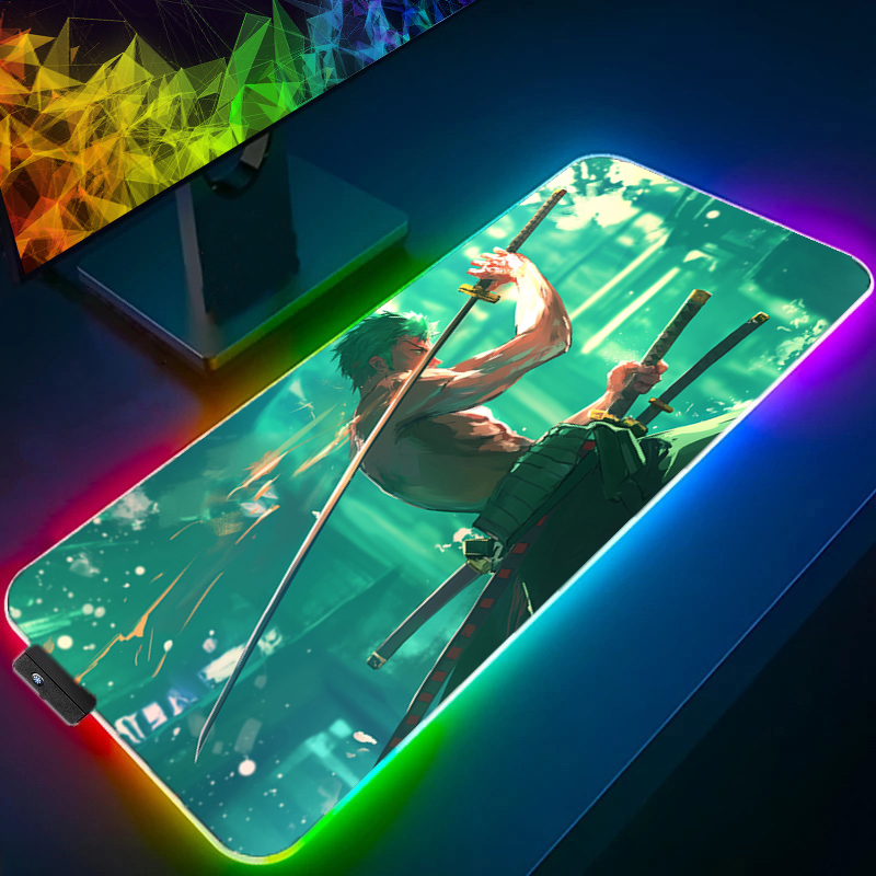 ONE PIECE Zoro Mouse Pad RGB A - Gaming Accessories Led recensione e prezzo